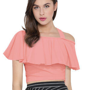 Peach Off Shoulder Top