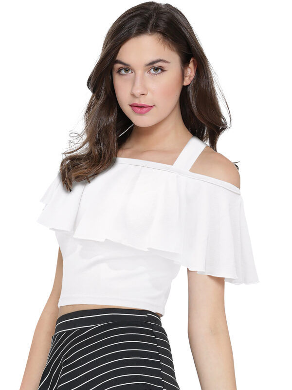 White Off Shoulder Top - Image 3
