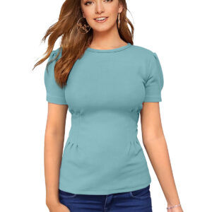 Pista Round Neck Solid Top