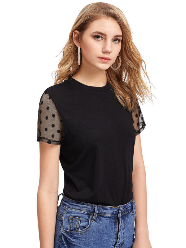 Short Sleeves Black T-Shirt - Image 2