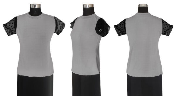 Short Sleeves Grey T-Shirt - Image 6