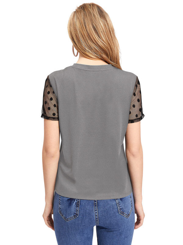 Short Sleeves Grey T-Shirt - Image 5