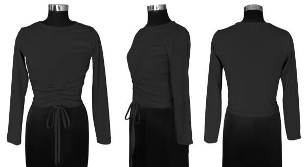 Full Sleeves Black T-Shirt - Image 6