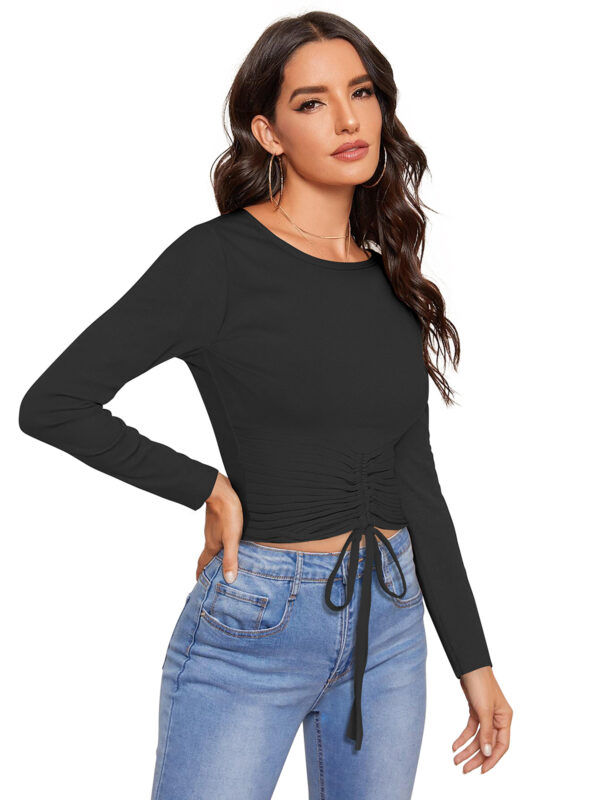Full Sleeves Black T-Shirt - Image 2