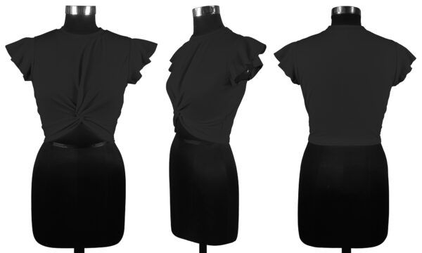 Black Round Neck Top - Image 6