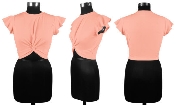 Peach Round Neck Top - Image 6