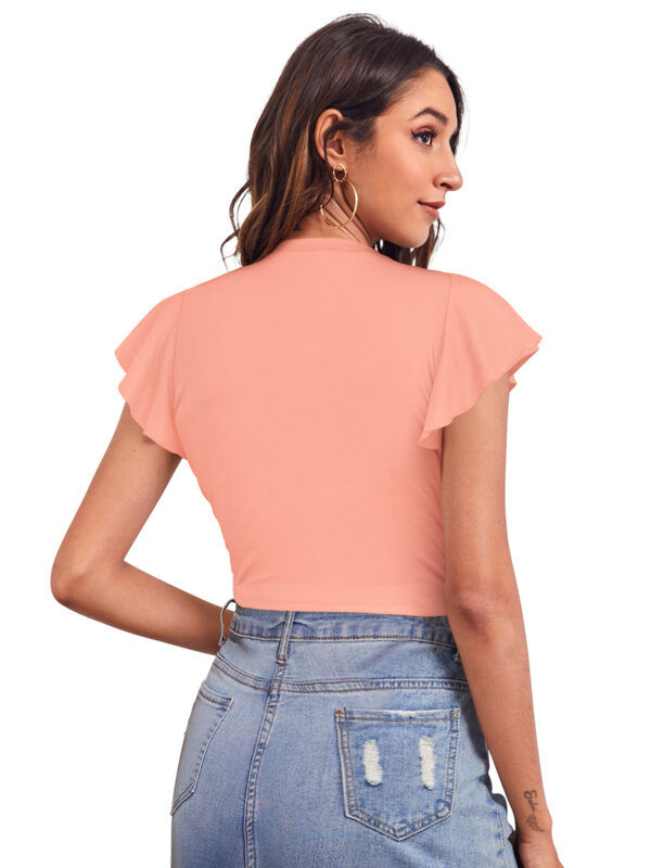 Peach Round Neck Top - Image 4