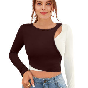 Full Sleeves Solid Coffee Top