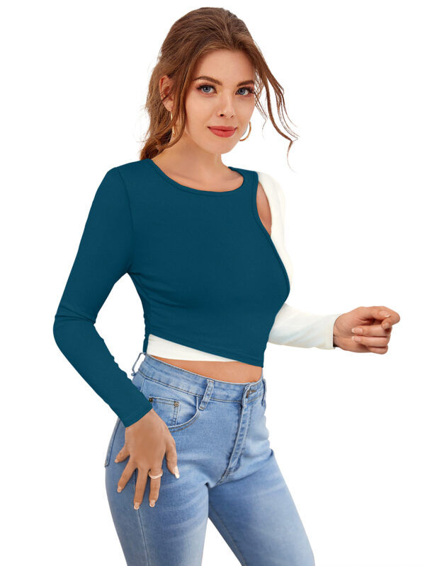 Full Sleeves Solid Morpitch Top - Image 2