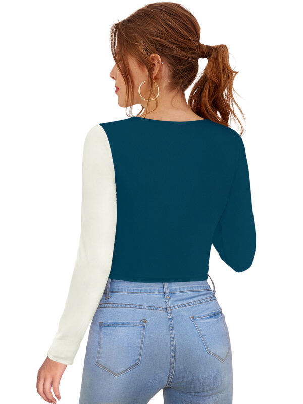 Full Sleeves Solid Morpitch Top - Image 4