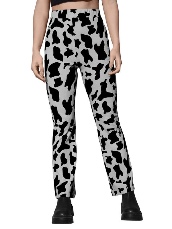 Polyester Cow Pattern Grey Pant - Image 2