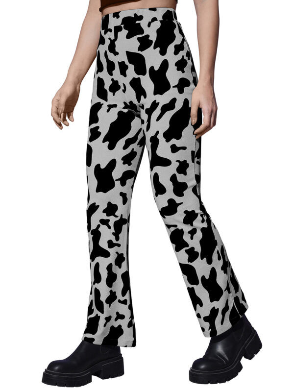 Polyester Cow Pattern Grey Pant - Image 4