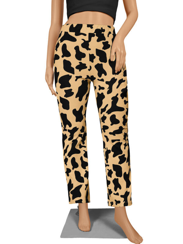Polyester Cow Pattern Chiku Pant - Image 6