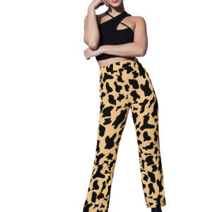 Polyester Cow Pattern Chiku Pant