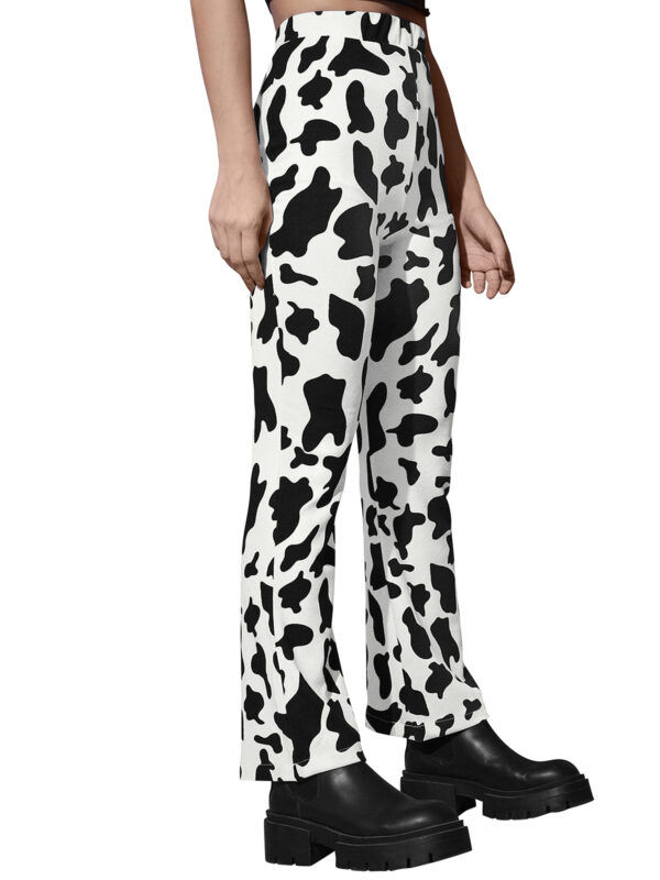 Polyester Cow Pattern White Pant - Image 3