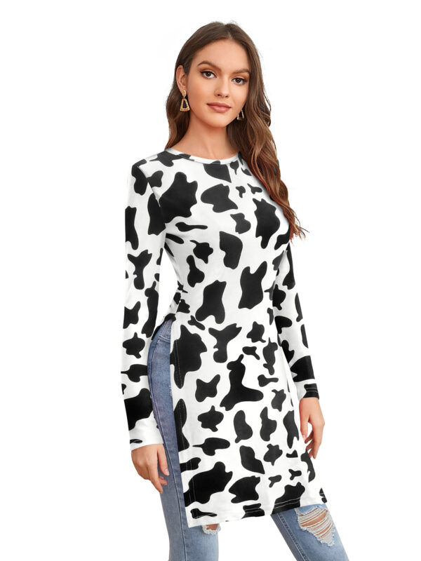 White Cow Pattern Tunic - Image 2