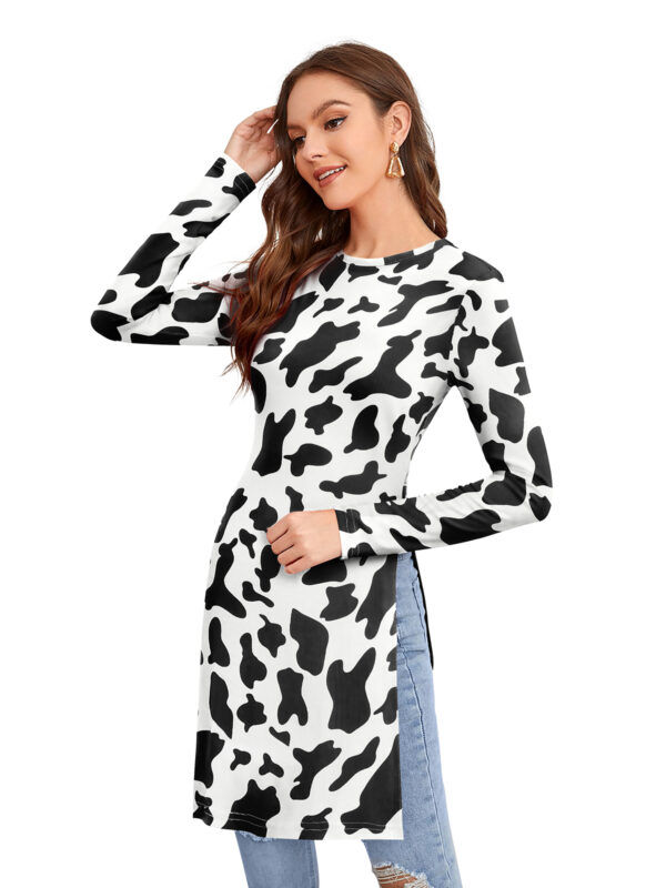White Cow Pattern Tunic - Image 3