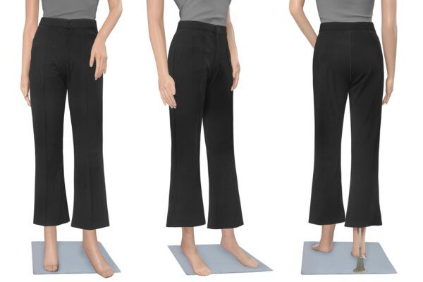 Solid Black Polyester Pant - Image 6