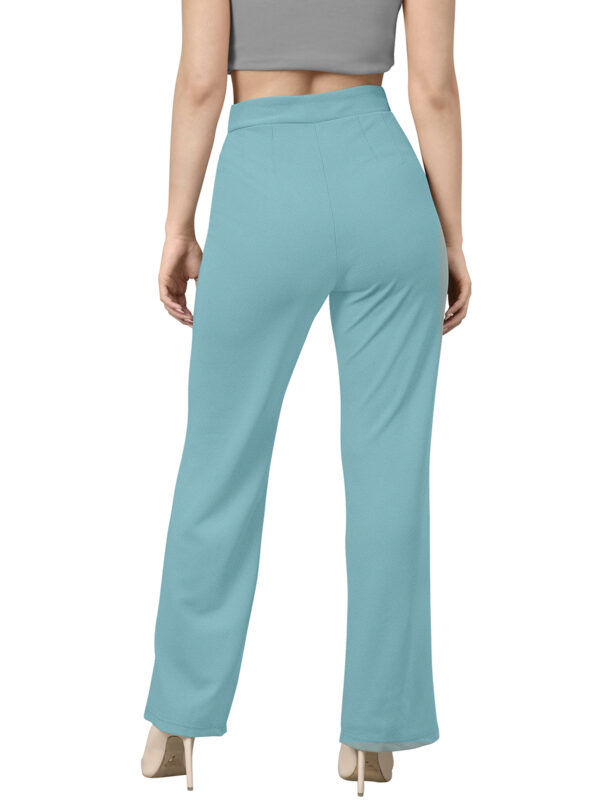 Women’s Pista Color Polyester Knitting Pant - Image 4