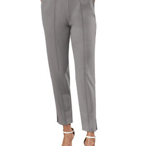Women’s Polyester Knitting Grey Color Pant