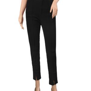 Polyester Black Solid Pant