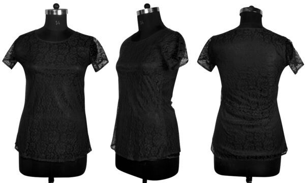 Black Rasal Bodycon Knee-Length Dress - Image 6