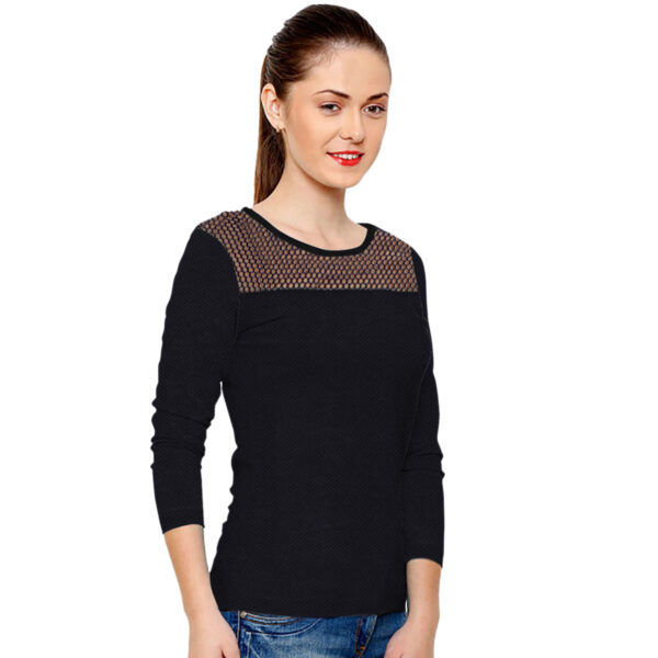 black round neck t-shirt - Image 2