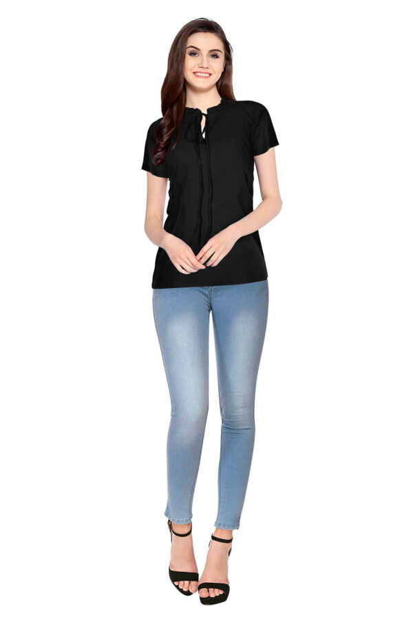 Black Sleeves Designer Top - Image 5