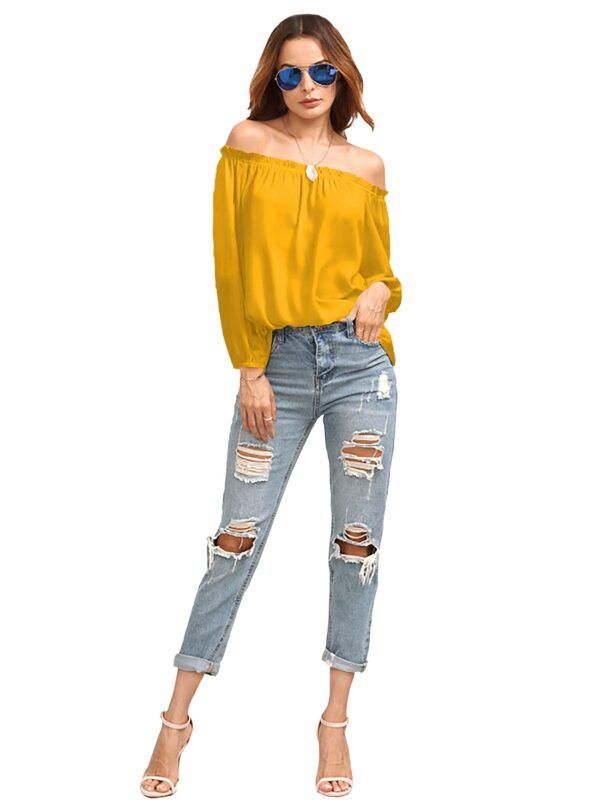Gorgeous Yellow Casual Top - Image 6