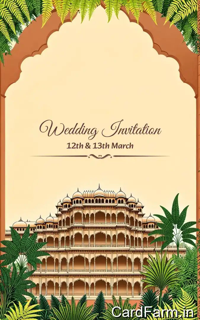 Template D86479 - Indian wedding card