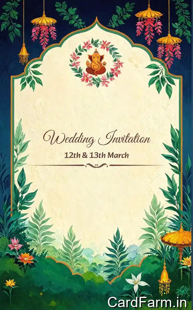 Template OP90838 - Indian wedding card