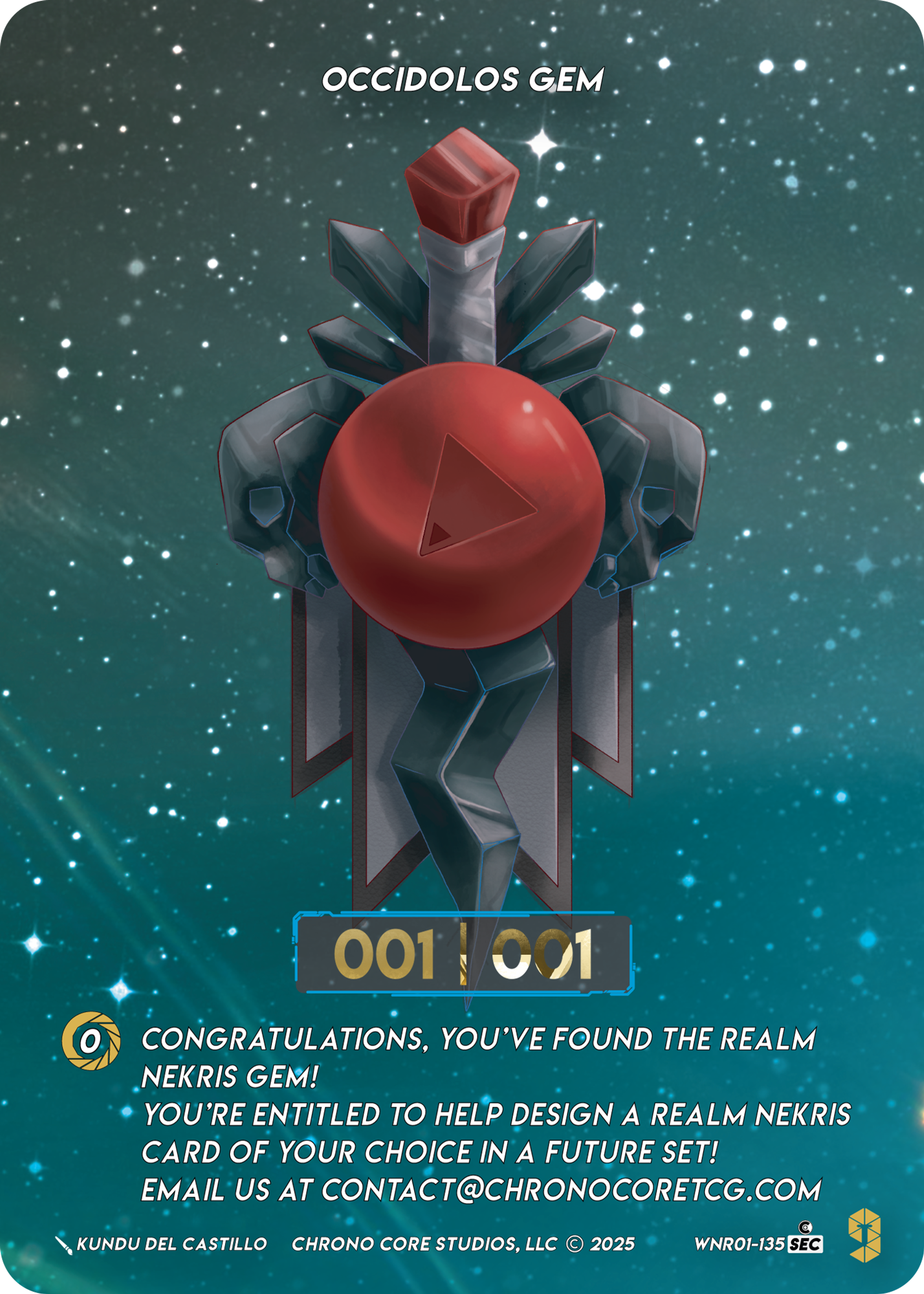 Occidolos Gem — War of the Nine Realms — Chrono Core