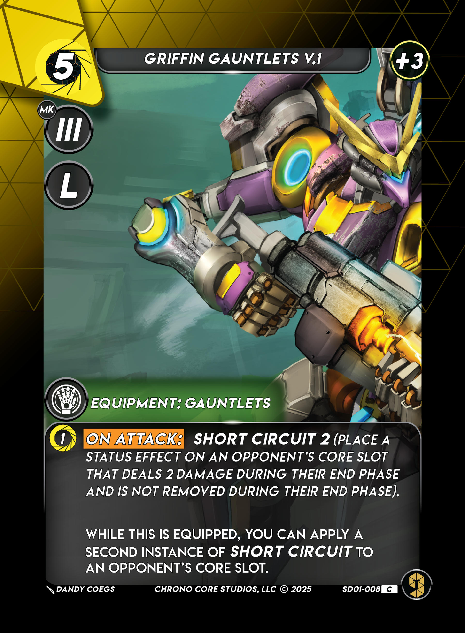 Griffin Gauntlets V.1 — Chaos Ensuing Structure Deck — Chrono Core