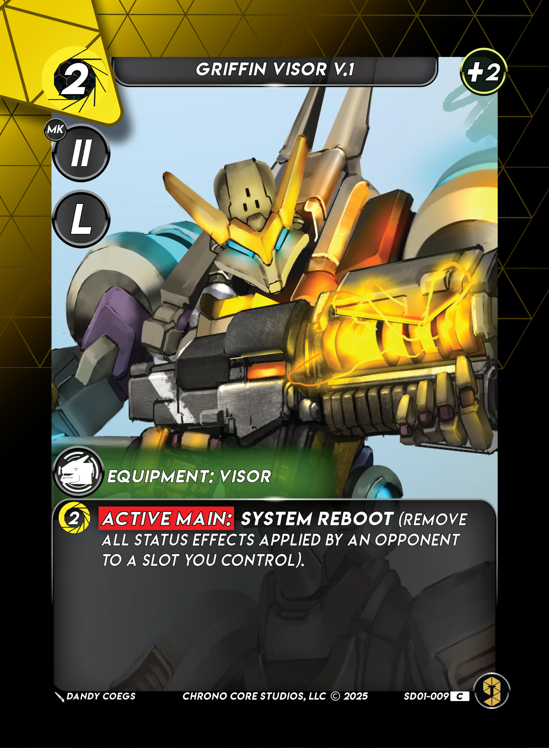 Griffin Visor V.1 — Chaos Ensuing Structure Deck — Chrono Core