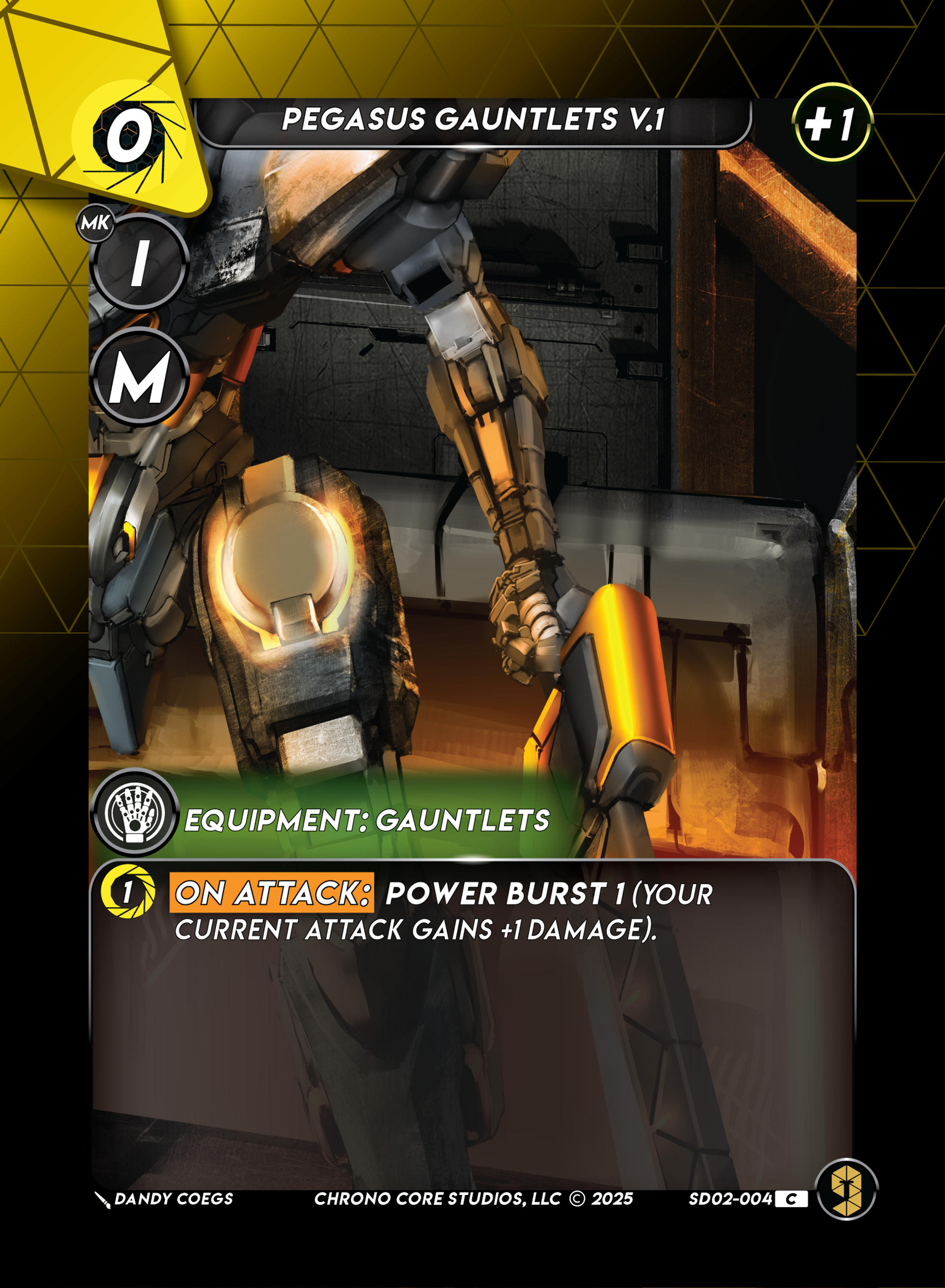 Pegasus Gauntlets V.1 — Righteous Resolve Structure Deck — Chrono Core