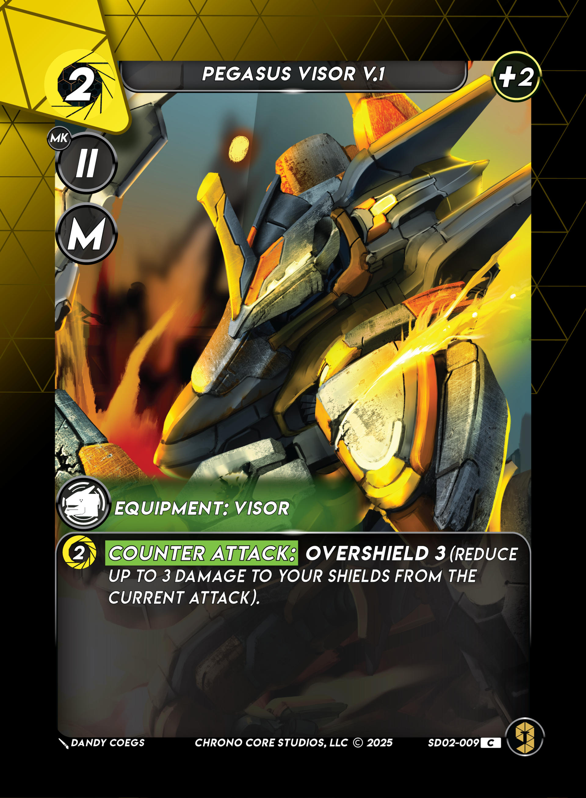 Pegasus Visor V.1 — Righteous Resolve Structure Deck — Chrono Core