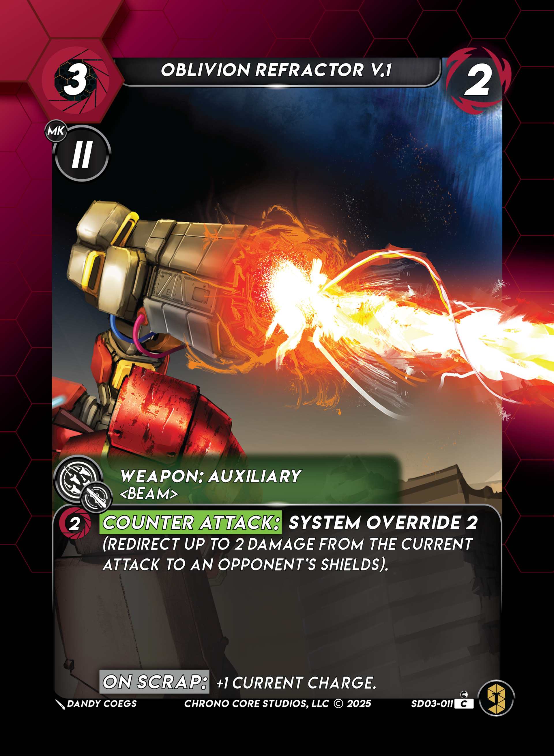 Oblivion Refractor V.1 — Knight of Chaos Structure Deck — Chrono Core