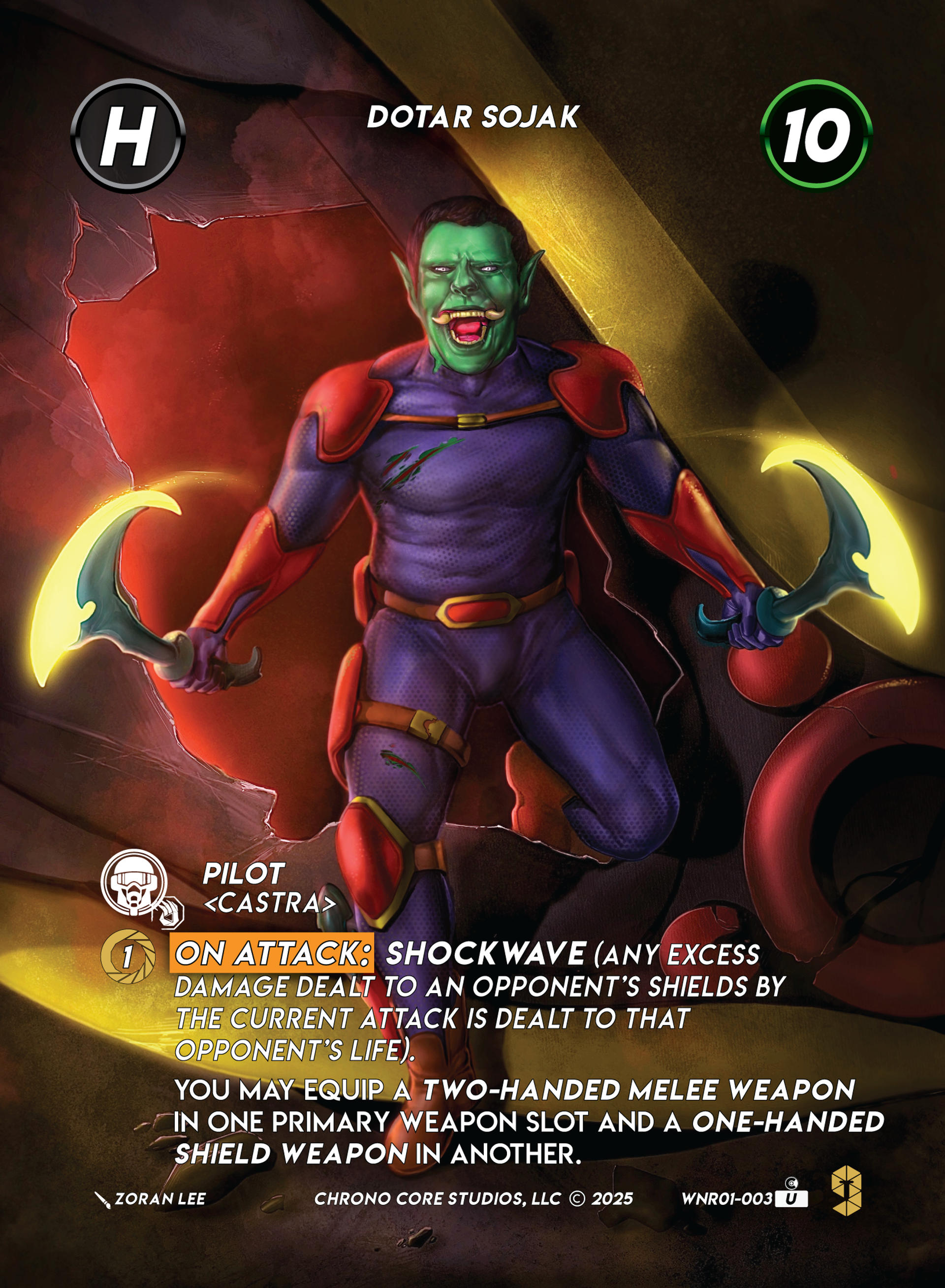 Dotar Sojak — War of the Nine Realms — Chrono Core