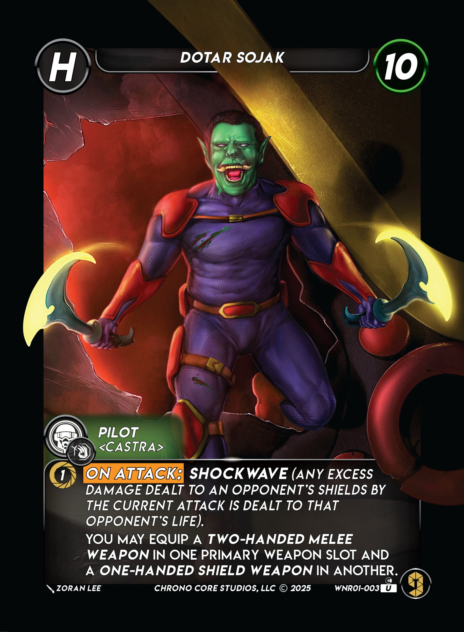 Dotar Sojak — War of the Nine Realms — Chrono Core