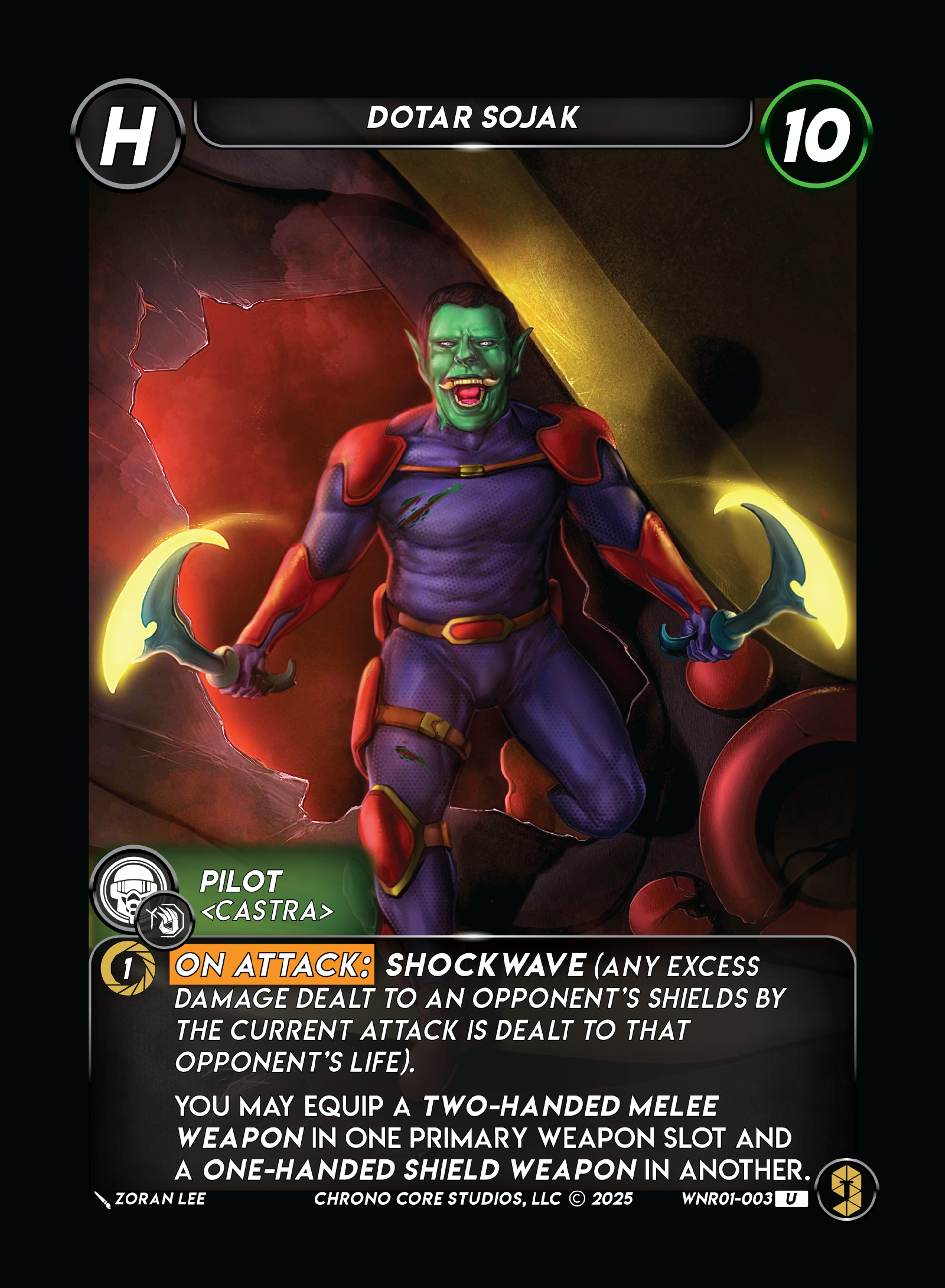 Dotar Sojak — War of the Nine Realms — Chrono Core