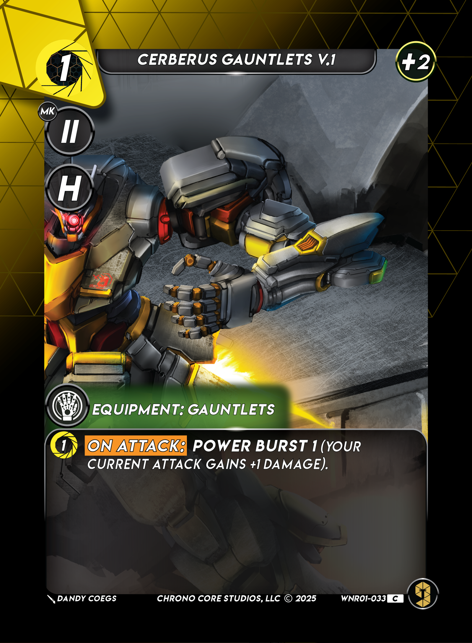 Cerberus Gauntlets V.1 — War of the Nine Realms — Chrono Core