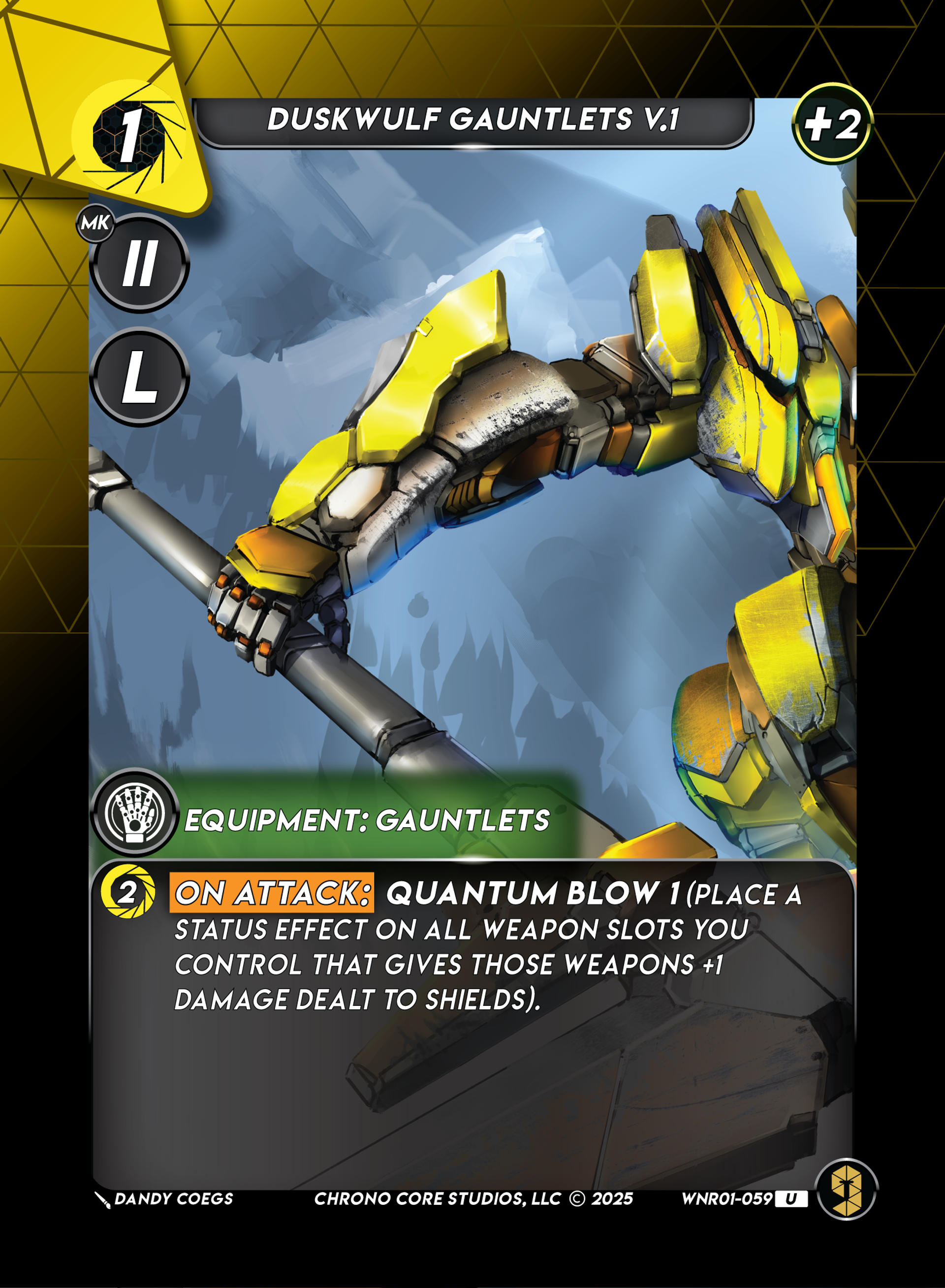 Duskwulf Gauntlets V.1 — War of the Nine Realms — Chrono Core