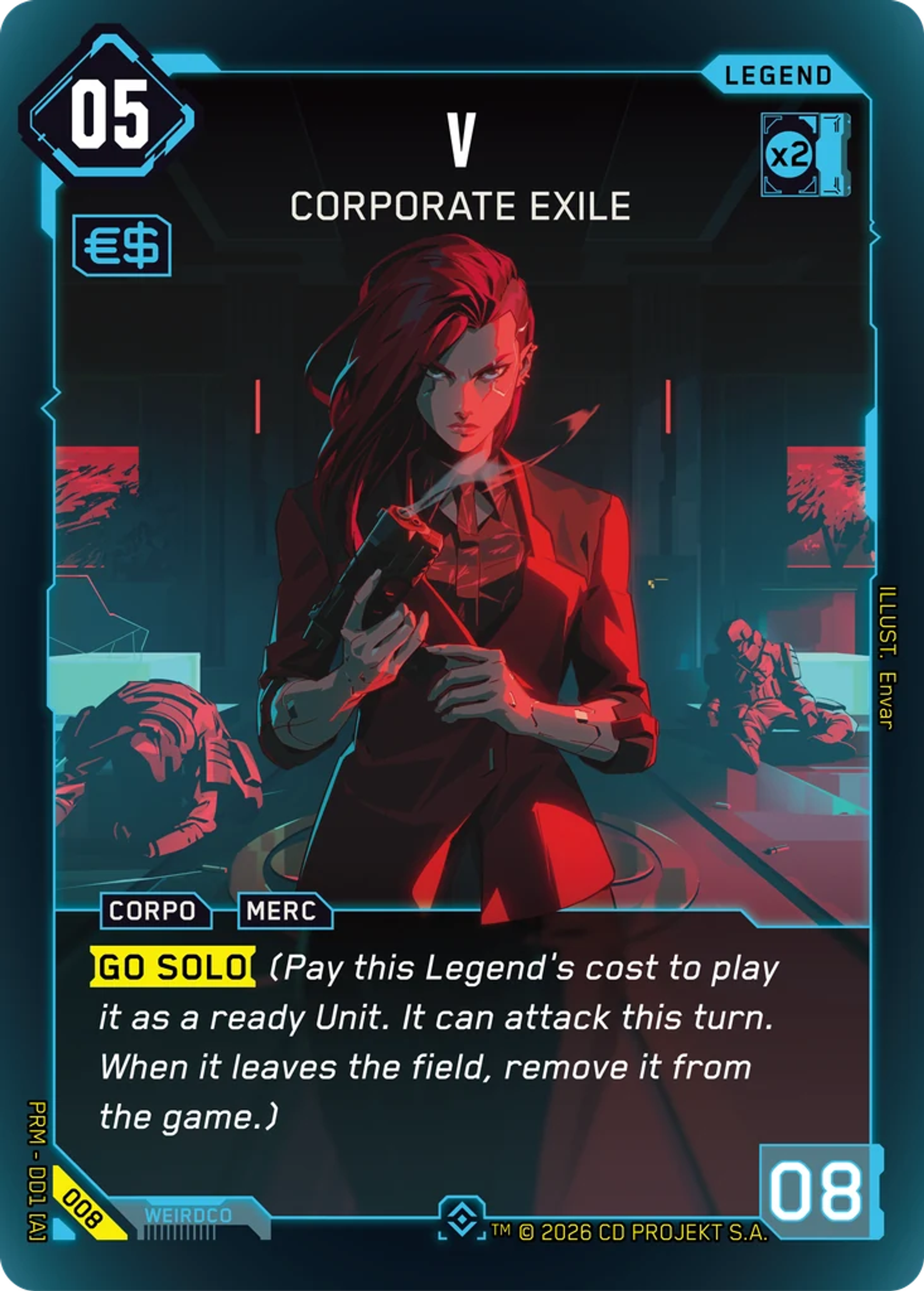 V - Corporate Exile — Merc Demo Deck — Cyberpunk TCG