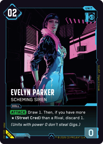 Evelyn Parker: Scheming Siren