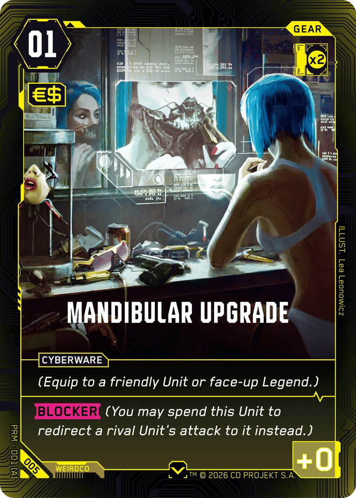 Mandibular Upgrade — Merc Demo Deck — Cyberpunk TCG