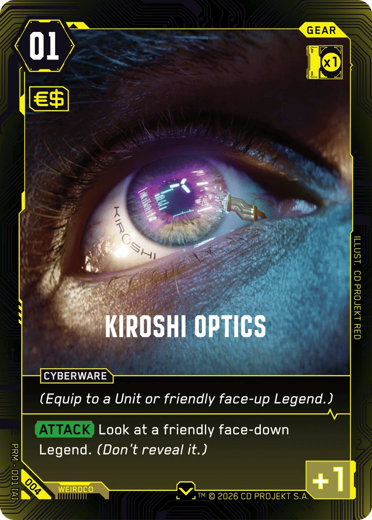 Kiroshi Optics — Merc Demo Deck — Cyberpunk TCG
