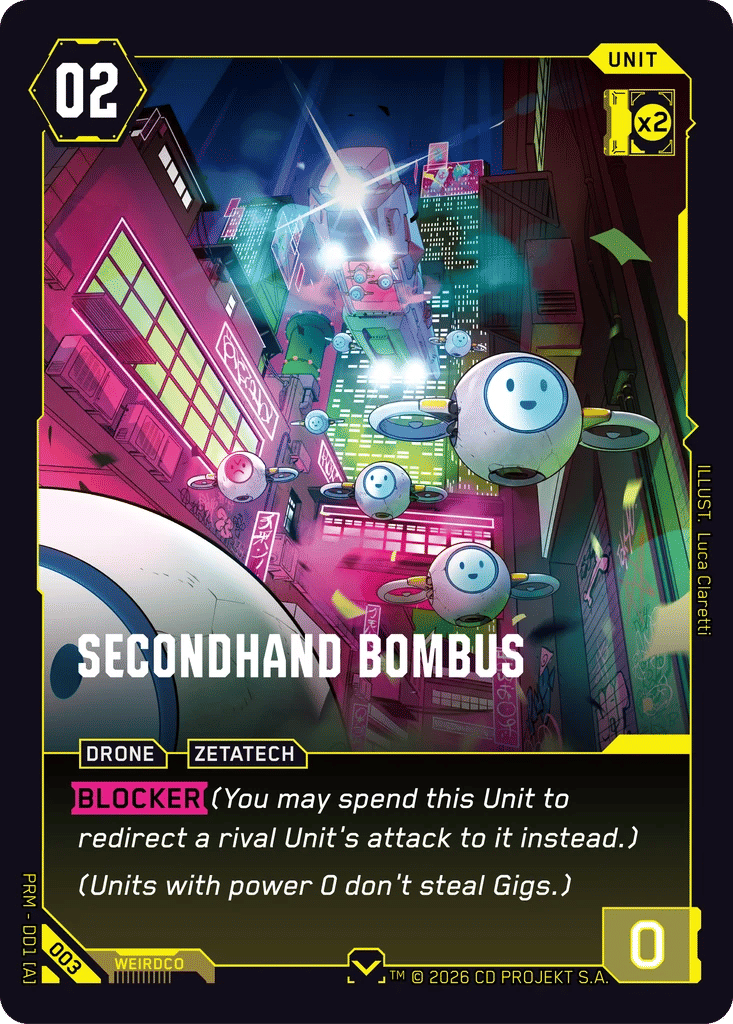 Secondhand Bombus — Merc Demo Deck — Cyberpunk TCG