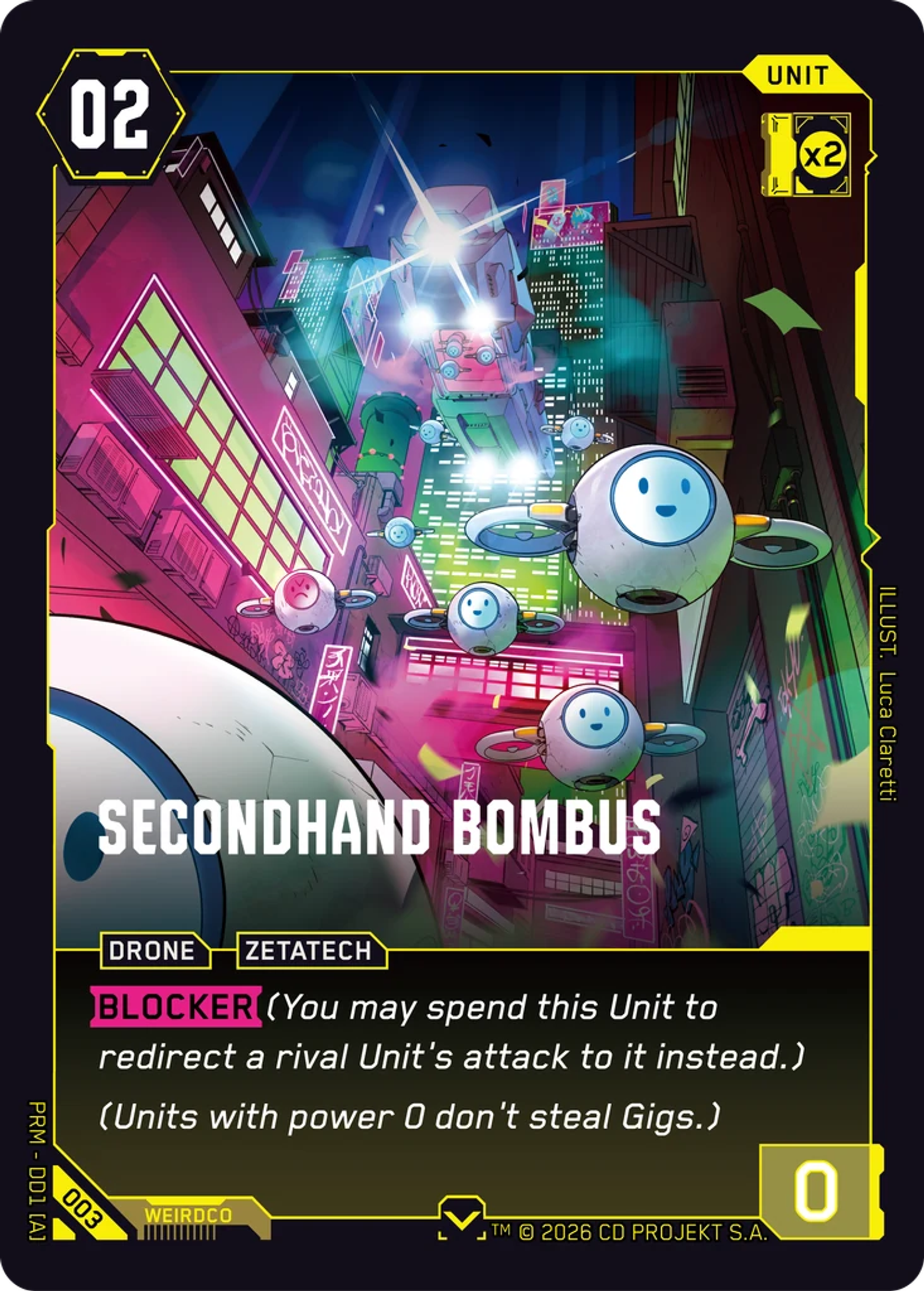 Secondhand Bombus — Merc Demo Deck — Cyberpunk TCG