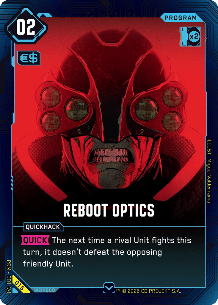 Reboot Optics — Merc Demo Deck — Cyberpunk TCG