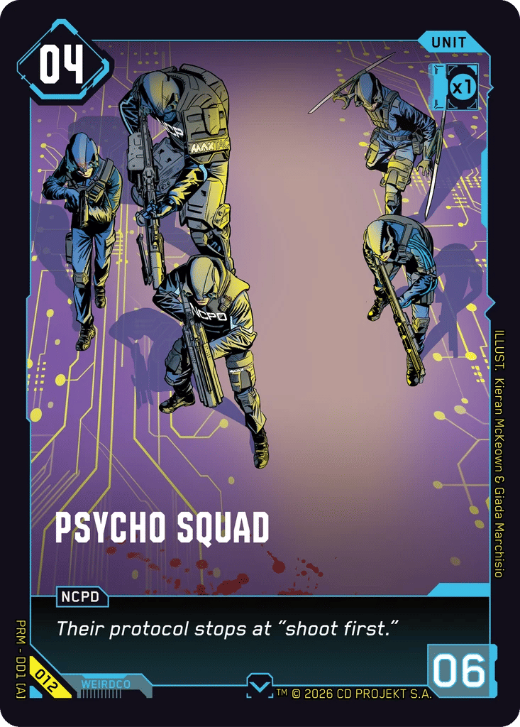 Psycho Squad — Merc Demo Deck — Cyberpunk TCG